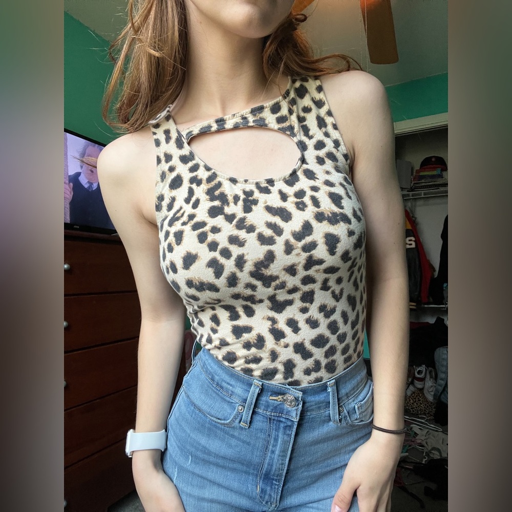 Cheetah print bodysuit